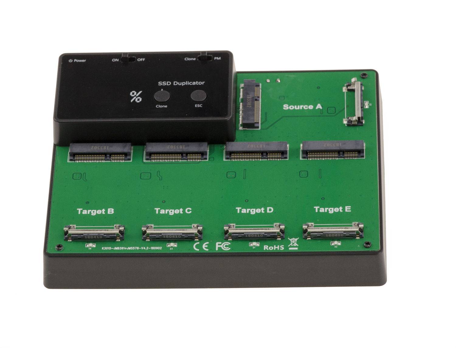 DOCKING STATION. Dock pour 5 SSD mSATA Liaison USB3.0 AVEC FONCTION CLONAGE. Alimentation-2
