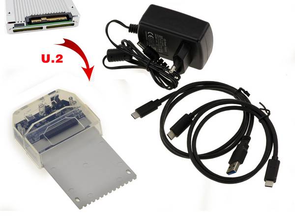 Docking Station pour SSD U2 NGFF SFF-8639 Liaison USB3.1 A ou C. Alimentation 3A. Débit 900MB/s. Dock USB 3.1 10G vers