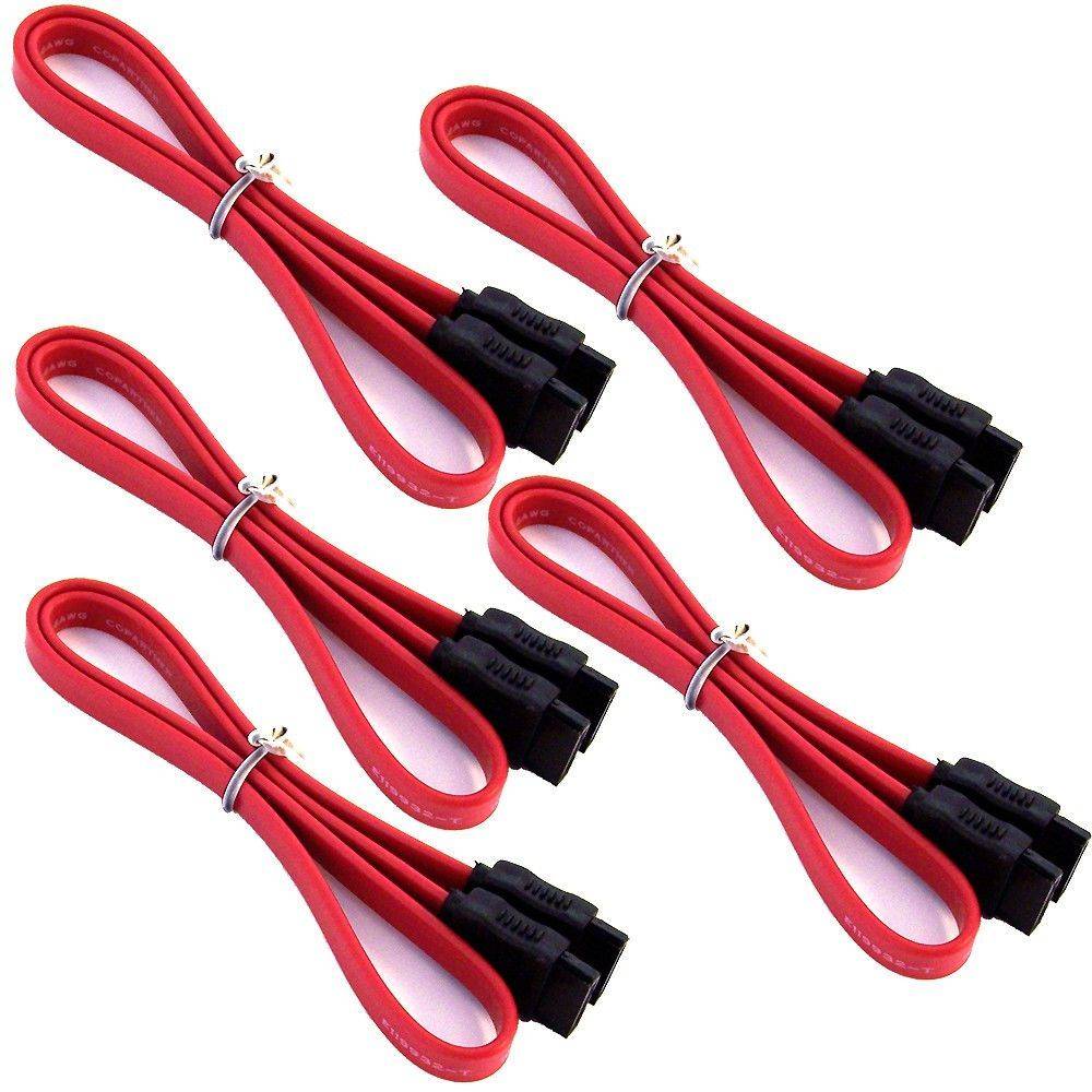 Cordon SATA Mâle Mâle - LOT de 5 SATA Data SATA Data-0