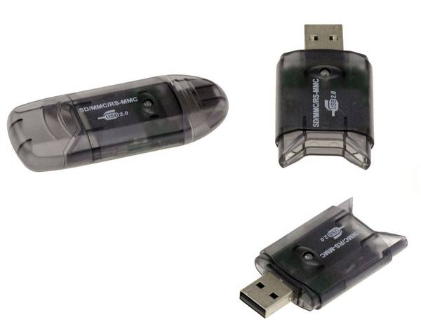 Lecteur Enregistreur USB 2.0 pour Cartes SD MMC RS-MMC SD SDHC SDXC