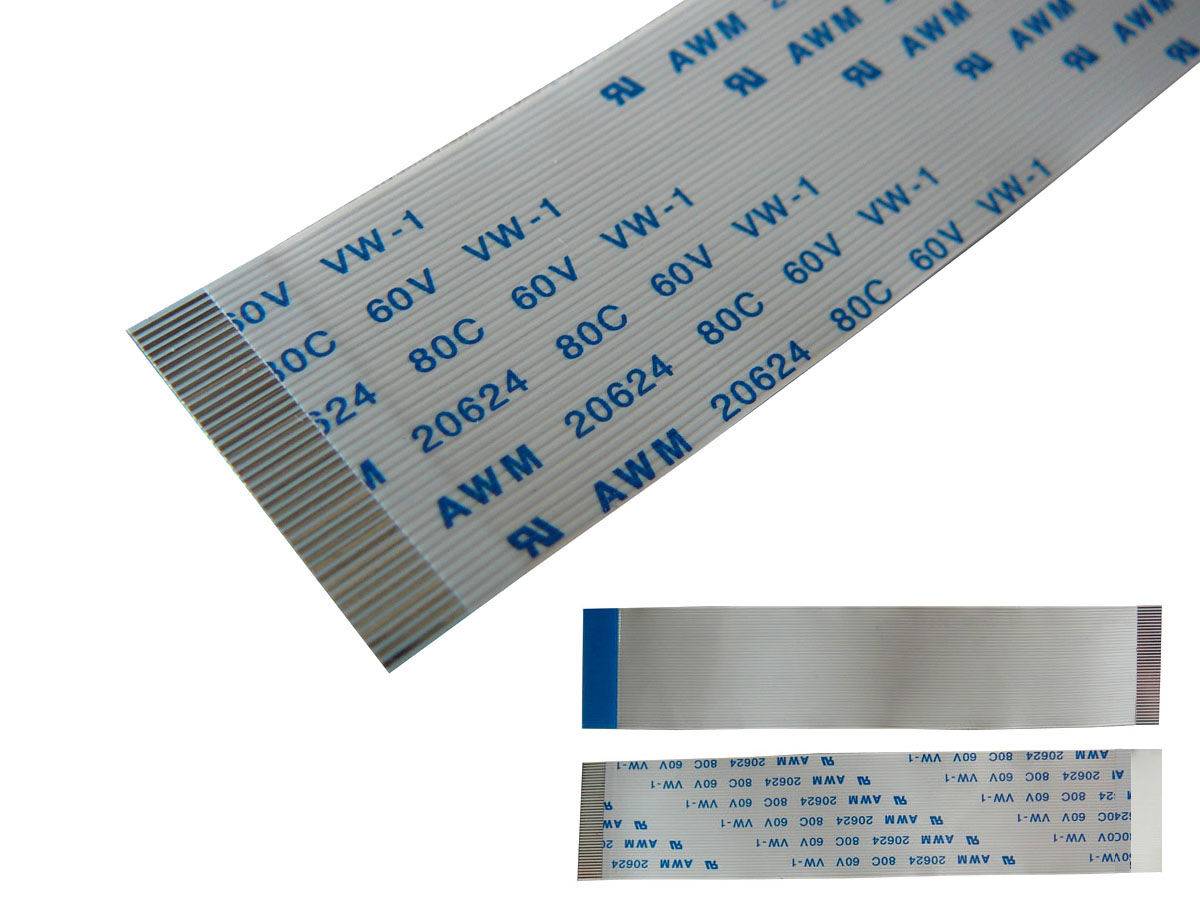 Nappe Ruban ZIF type B - AWM 20624 - 10cm Connecteurs sur faces opposées. Disques 1.8"" ZIF Connecteurs sur faces oppos-0