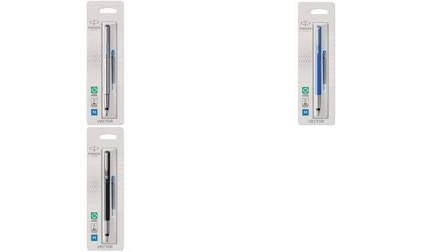 Stylo plume Vector Parker corps noir - pointe fine-4