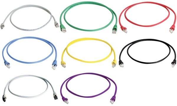 Câble de raccordement réseau informatique RJ45 Telegärtner L00002A0195 CAT 6a S/FTP violet 3.00 m-2
