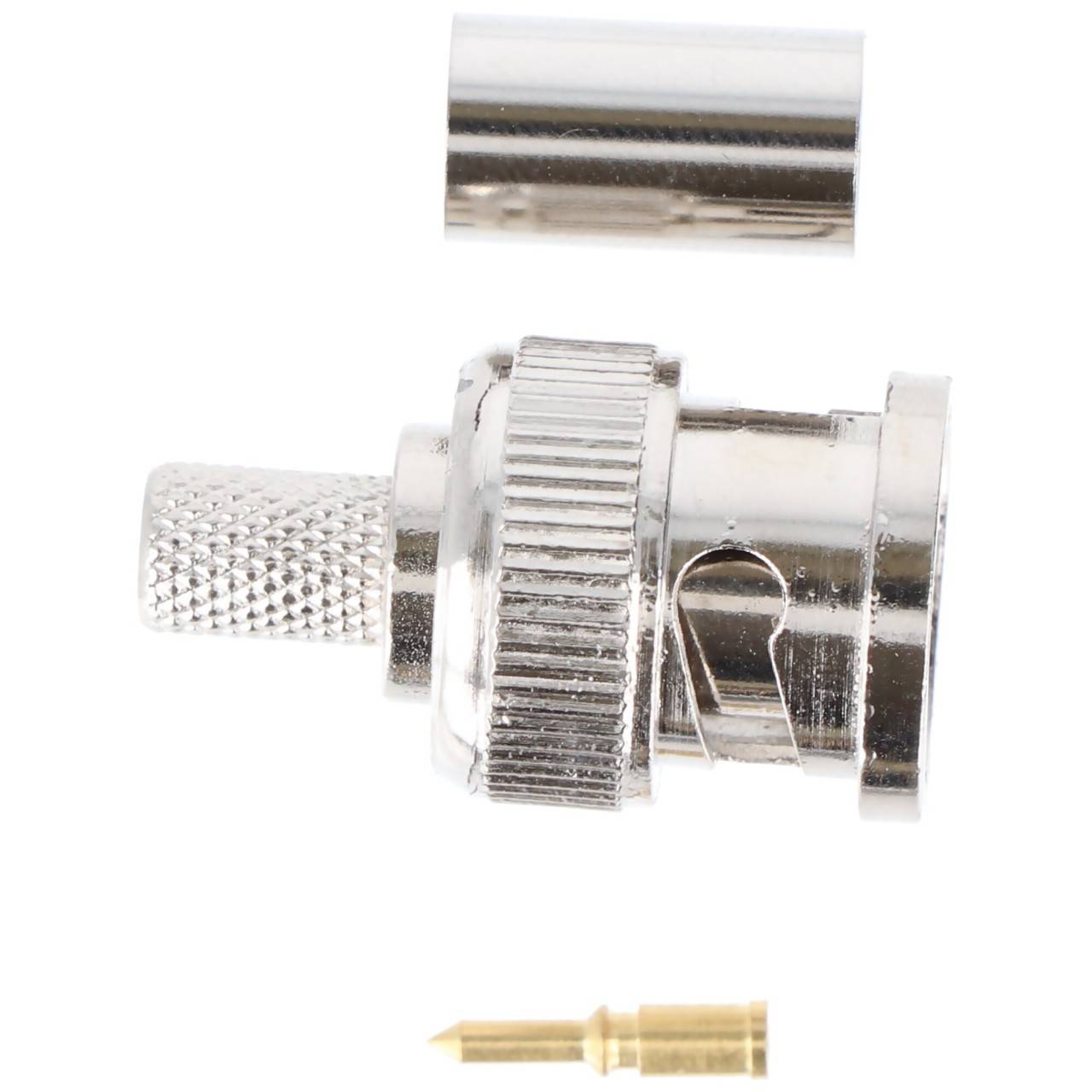 Connecteur à sertir Goobay BNC - pour câble RG59/U, avec broche plaquée or-1
