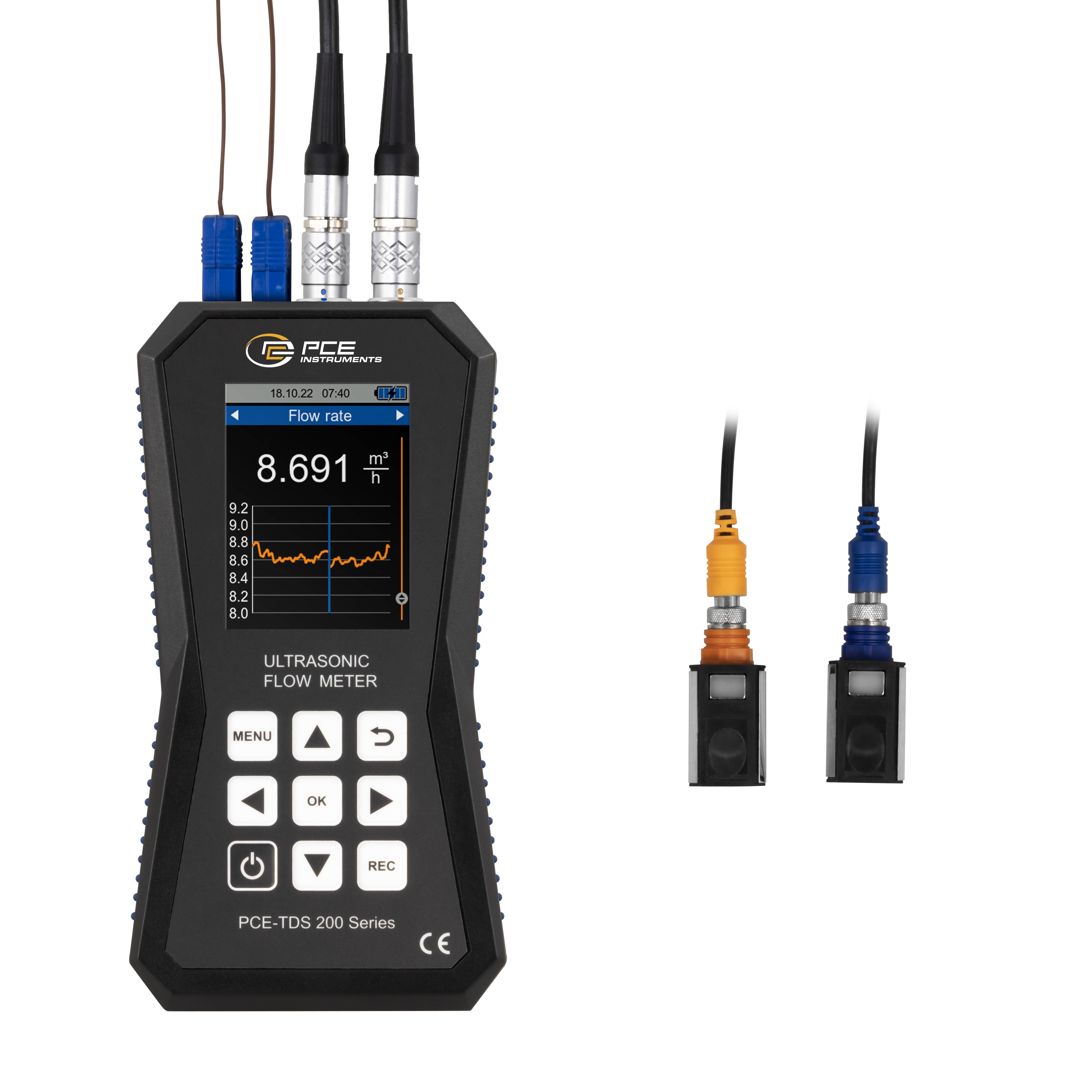 PCE Instruments Capteur à ultrasons PCE-TDS 200+ S Tension de fonctionnement (gamme): 5 V Plage de mesure: 0 - 32 m/s 1 -1