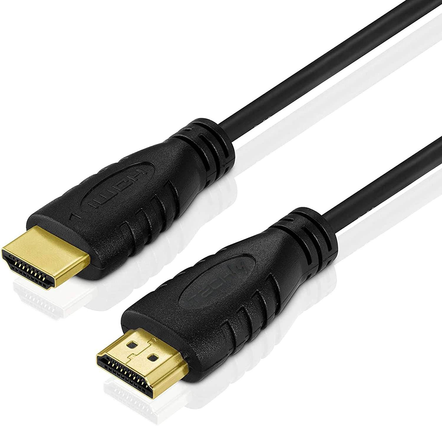 Câble de raccordement TECHly HDMI Fiche mâle HDMI-A, Fiche mâle HDMI-A 1.00 m noir ICOC-HDMI2-4-010 Câble HDMI-7