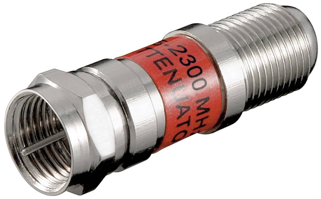 Atténuateur Goobay SAT 3 dB - connecteur F > prise F-2