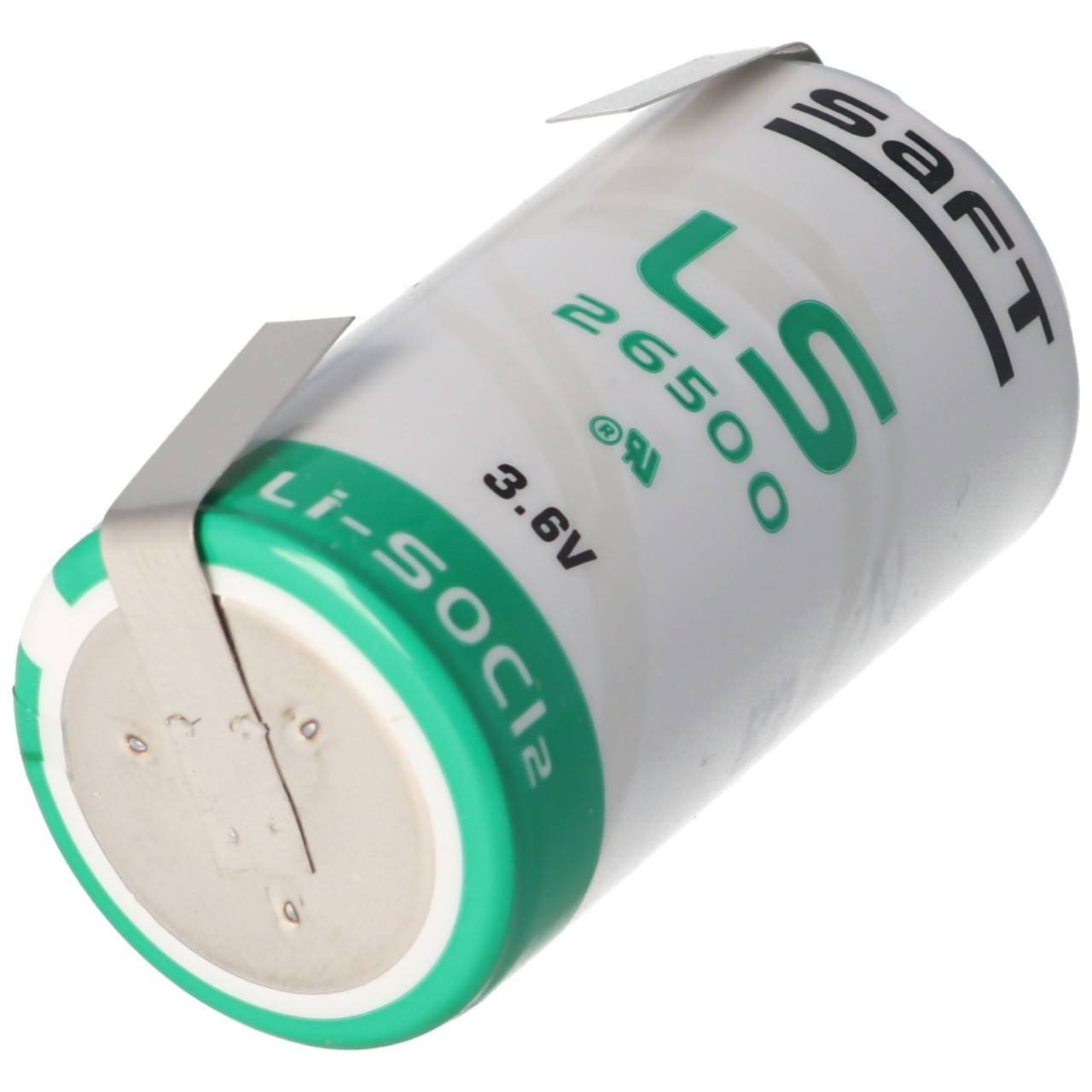 SAFT LS26500 Batterie au lithium Li-SOCI2, taille C avec cosse à souder en forme de U-2