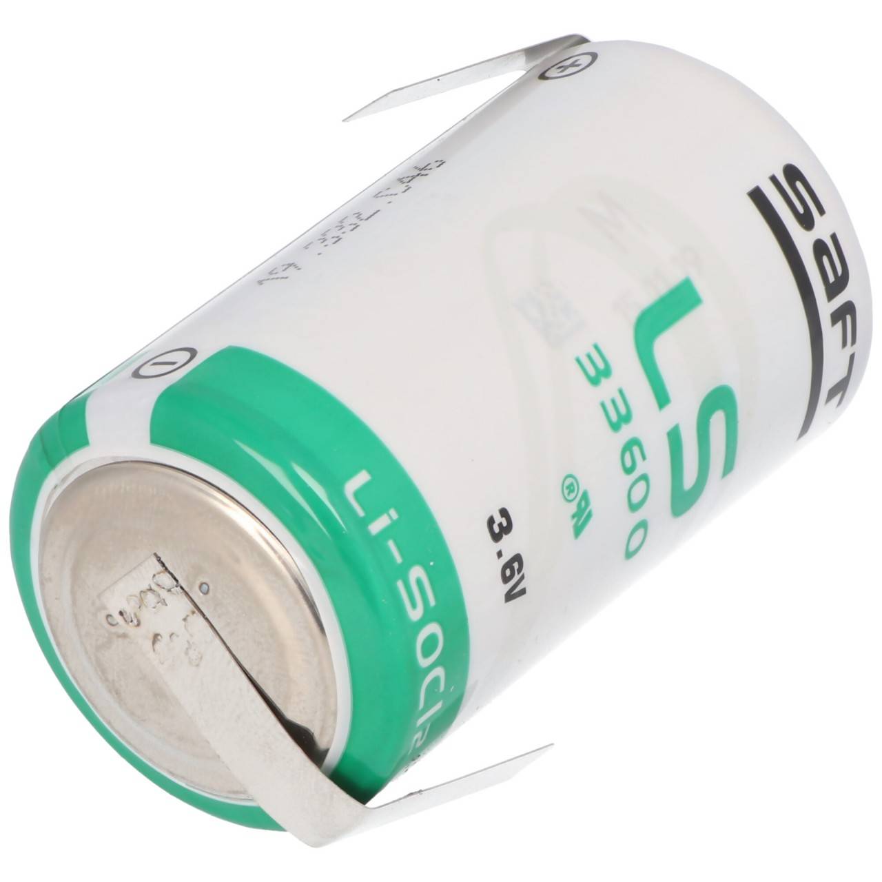 SAFT LS33600 Batterie au lithium 3.6V primaire avec cosse à souder en forme de Z-2