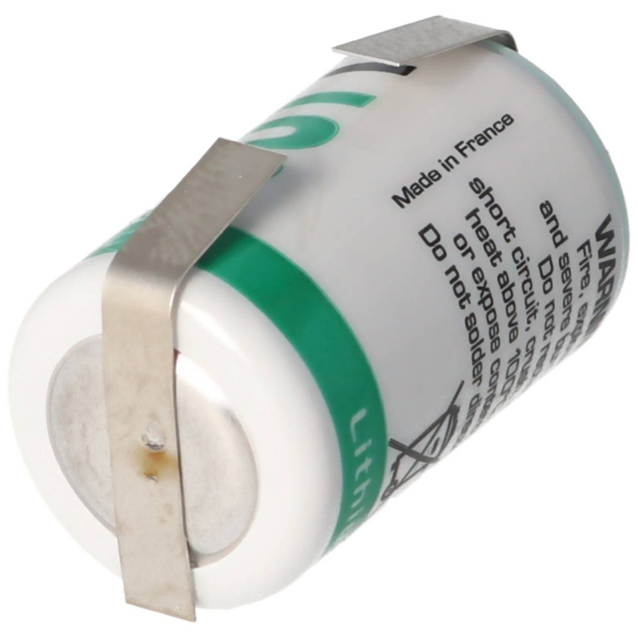 SAFT LS14250CNR Batterie au lithium, Taille 1/2 AA, drapeaux à souder en forme de U-4