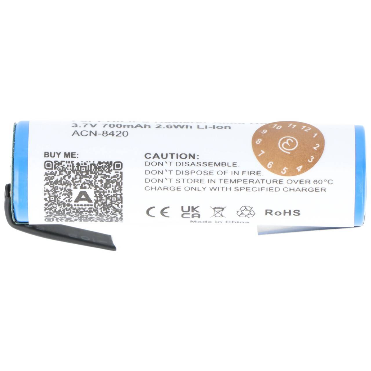 Batterie pour rasoir PHILIPS HS8020, HS8040, HS8060, HS8070, HS8420, HS8420 / 23, HS8440, HS8460-2