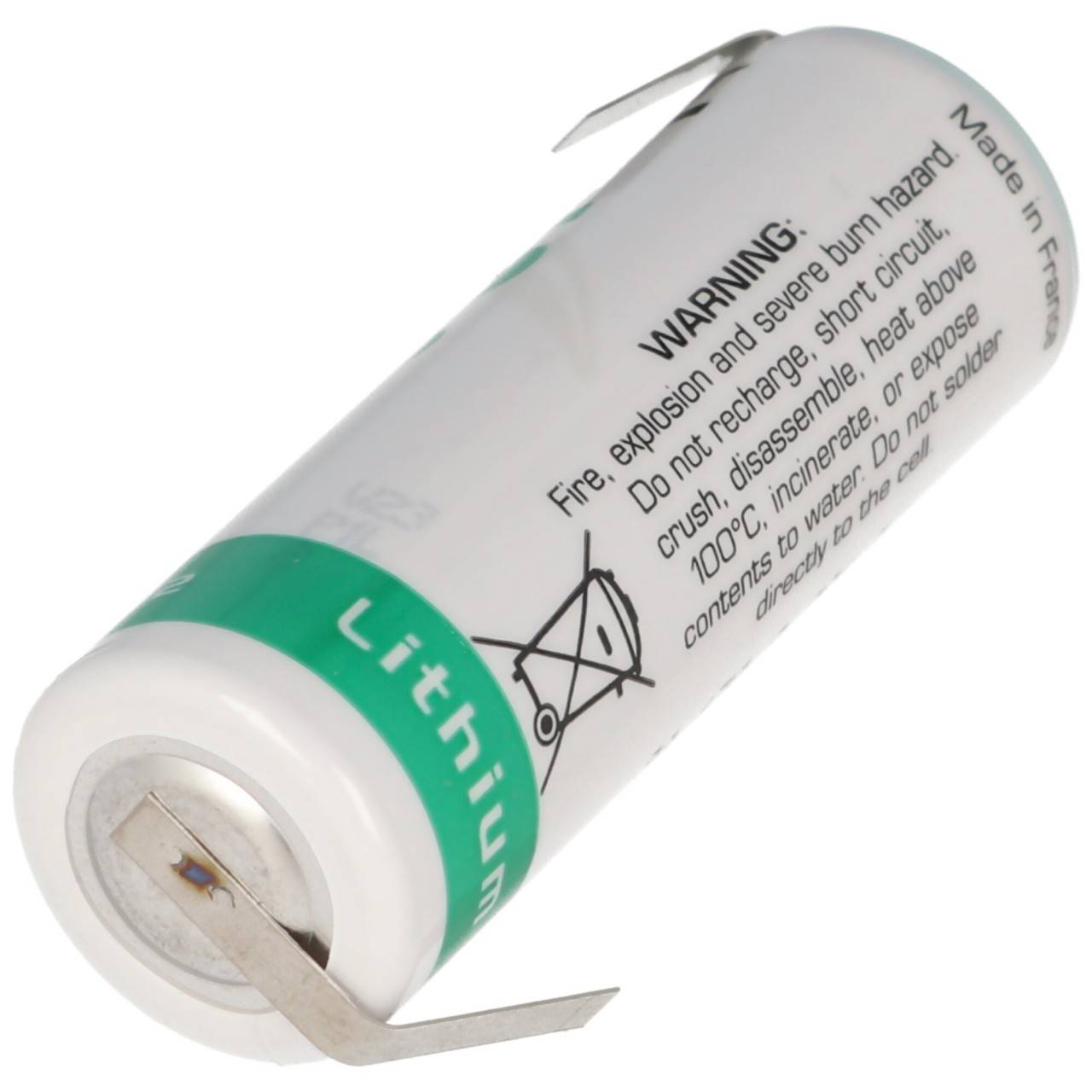 SAFT Batterie au lithium LS17500, taille A, avec cosse à souder en forme de Z-4