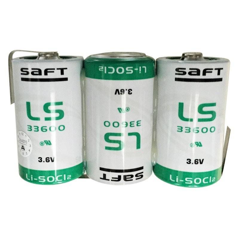 SAFT 3 x LS33600 Batterie Lithium 10.8 Volt Primaire 17000mAh-0