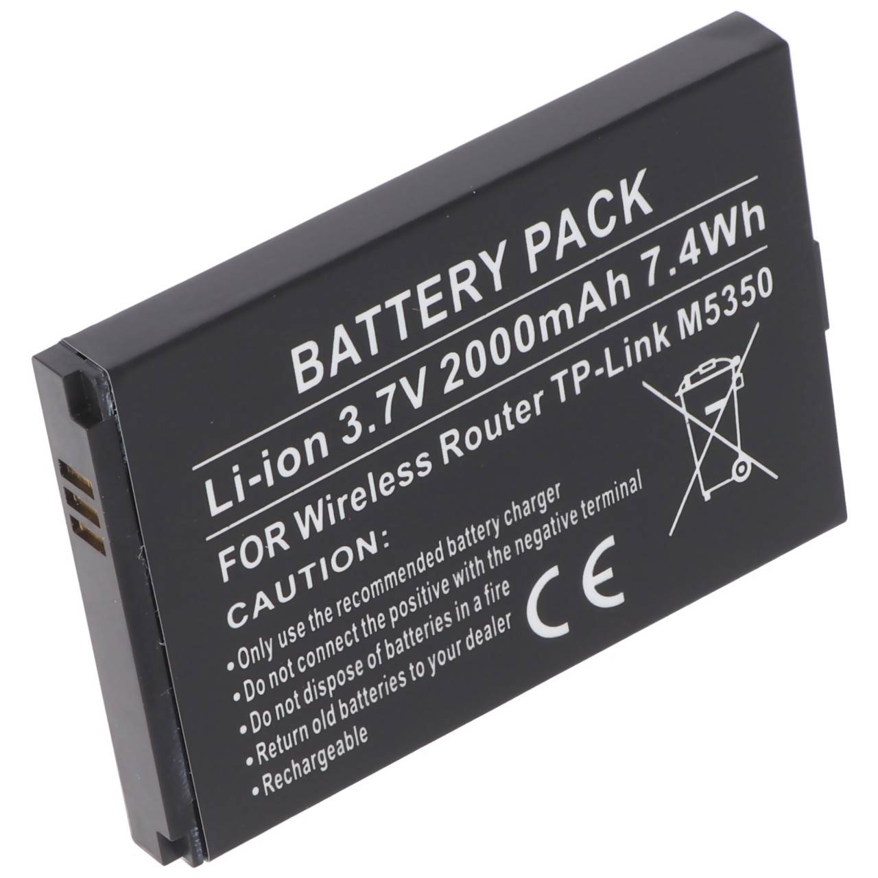 Batterie pour routeur sans fil TP-Link M5350 Li-ion batterie 3.7V 2000mAh-3