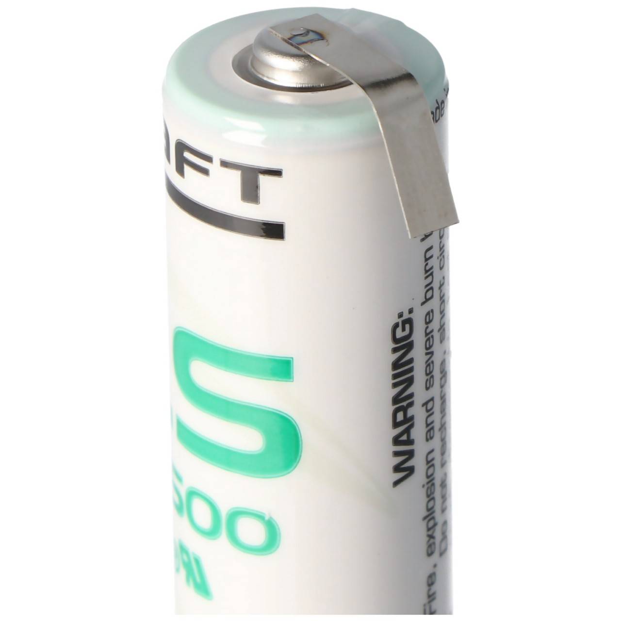 SAFT LS14500CNR Batterie au lithium avec étiquettes à souder en forme de U-1