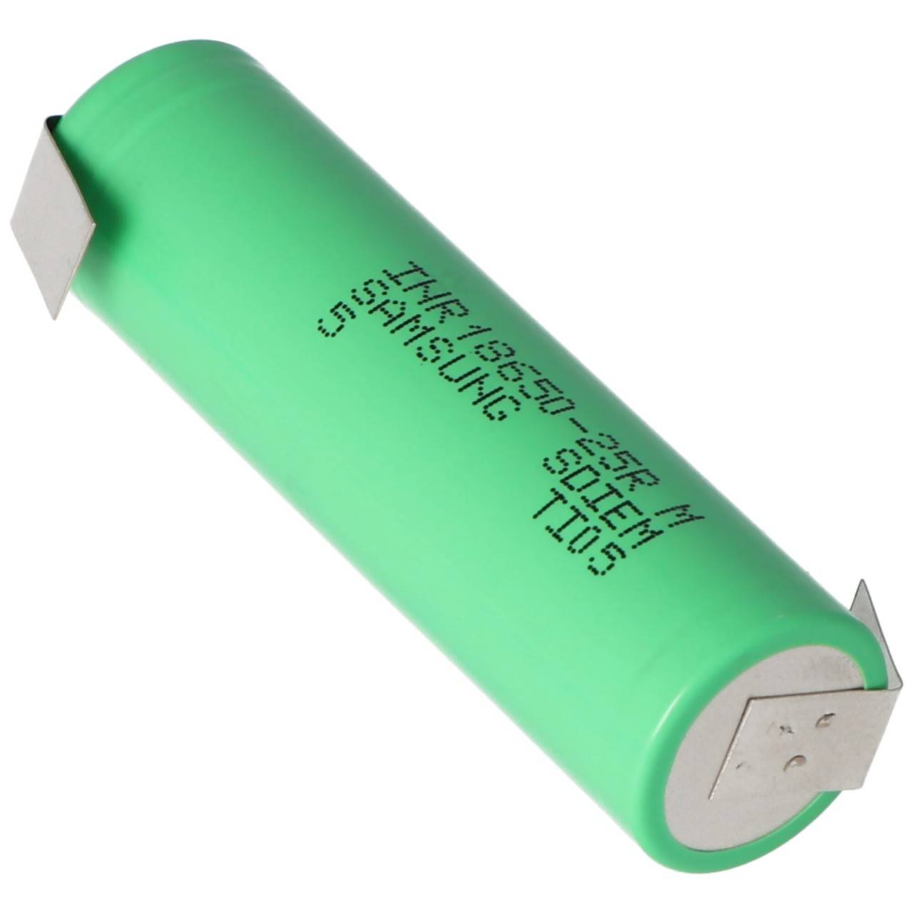 Samsung INR18650 25R 2500mAh 3.6V - 3.7V non protégé + étiquette de soudure Z-3