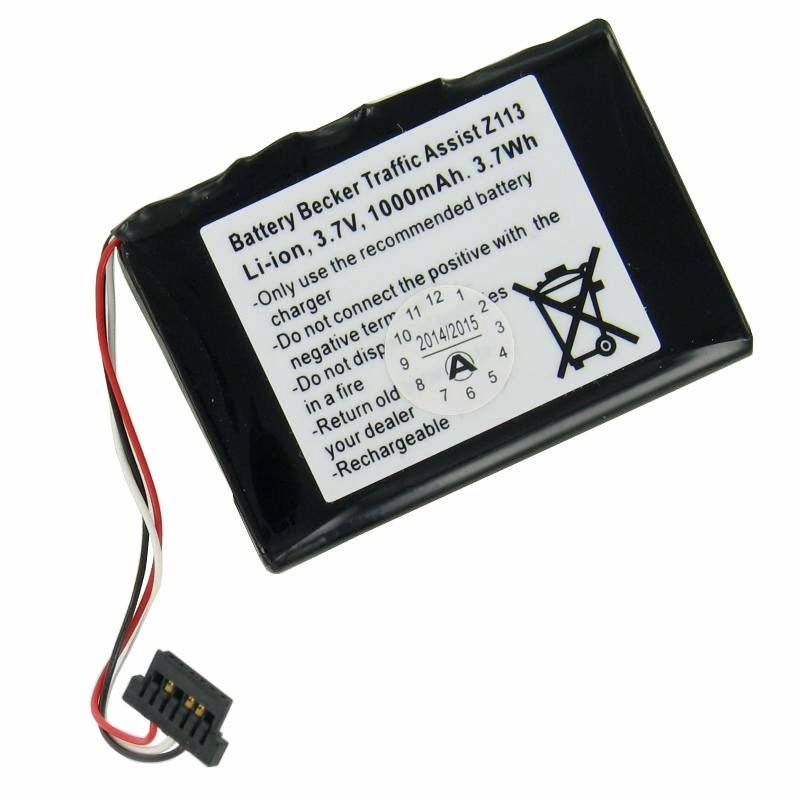 Batterie pour Becker Z113 Batterie pour Traffic Assist Z113 SJM120-1