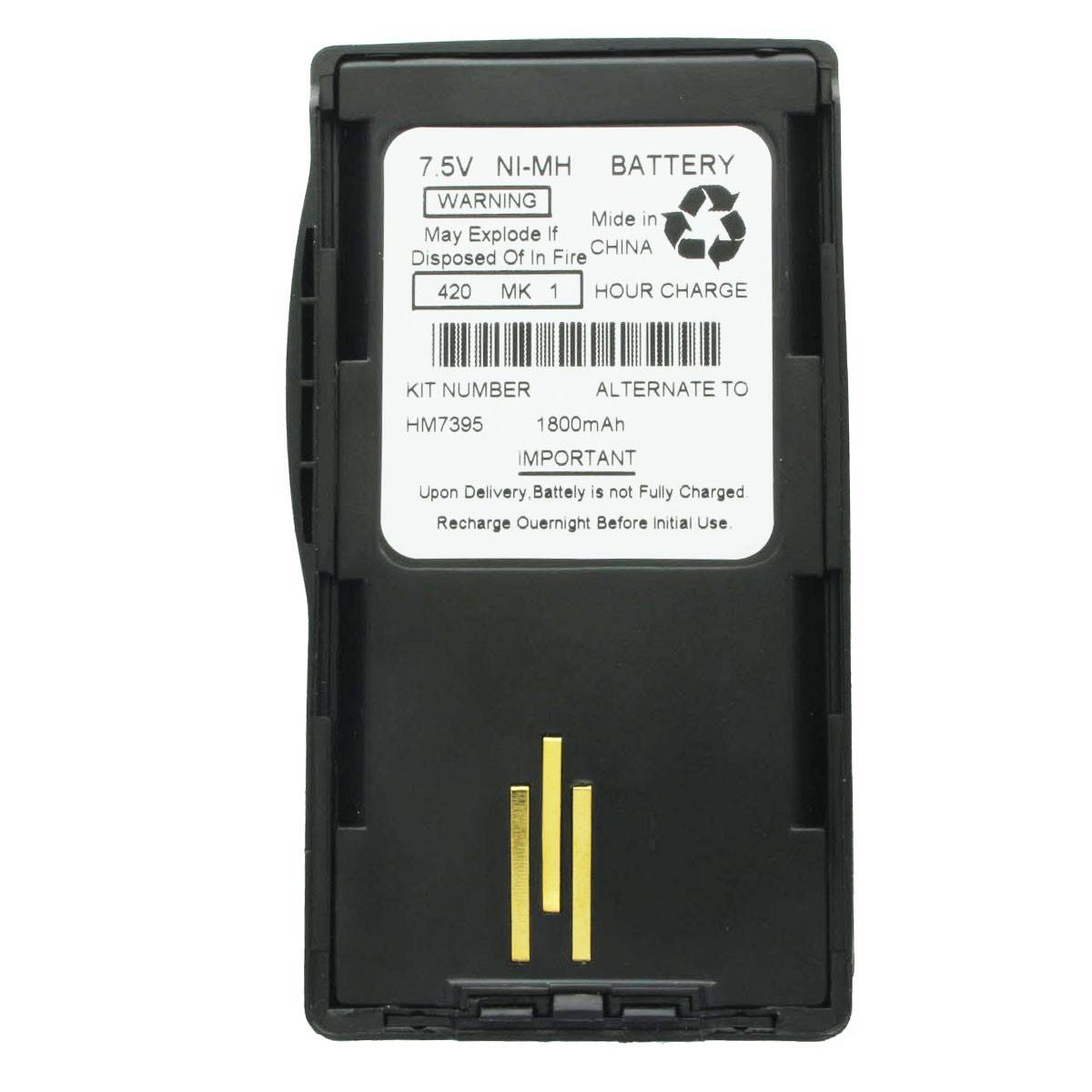 Batterie pour Motorola Visar 1800mAh NTN7394, NTN7395, NTN7396 7,5 Volt 1800mAh-2