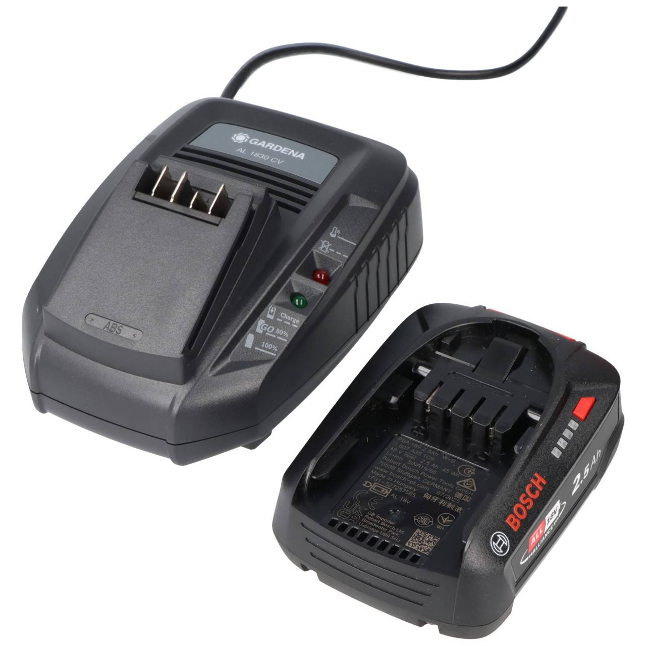 Chargeur pour batterie Bosch 2607336039, max. Courant de charge de 3 Ah, deux sorties USB, alimentation comprise-1