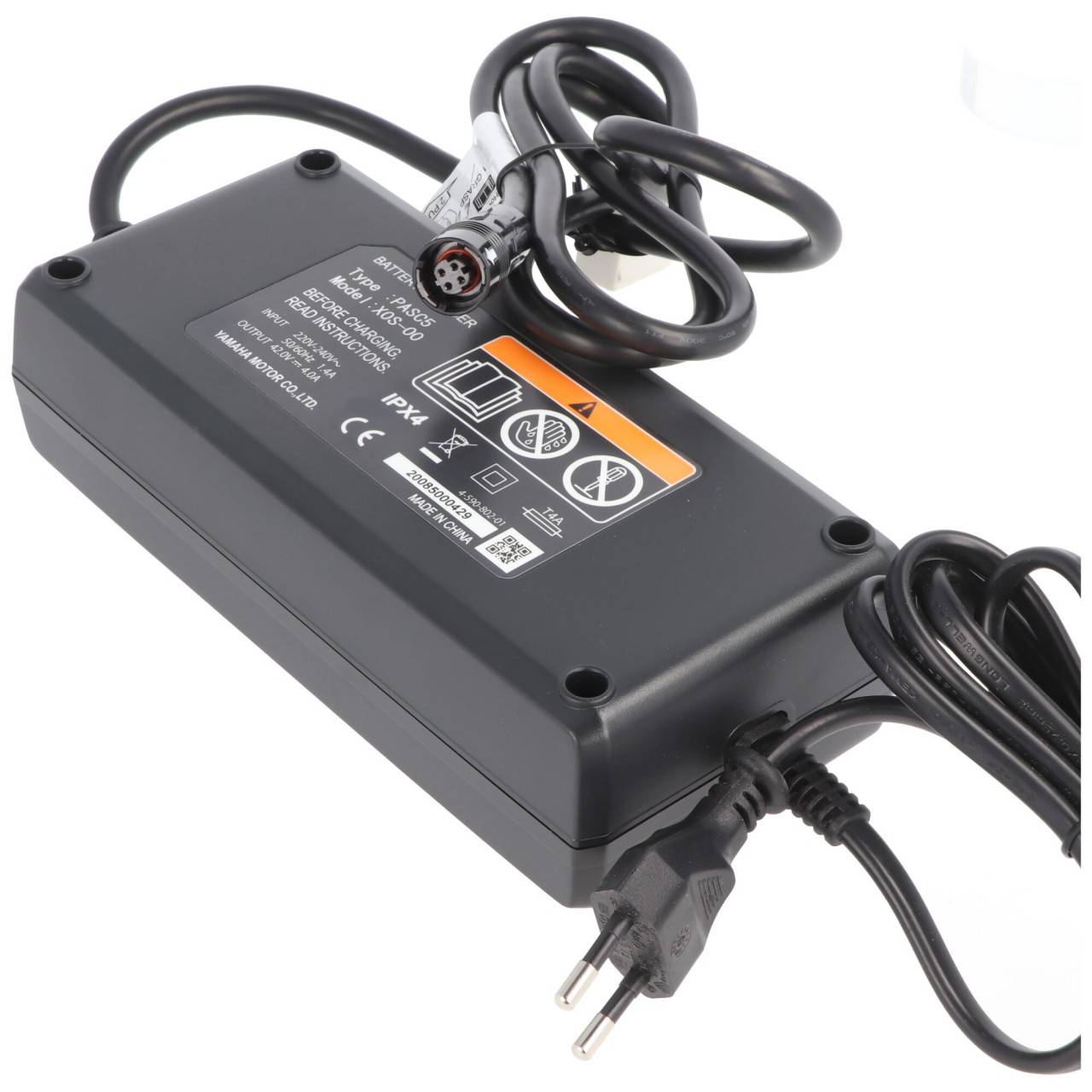 Chargeur de vélo électrique d'origine Yamaha 4A pour batterie Yamaha 36V 4 pôles, tension de fin de charge max.42V-3