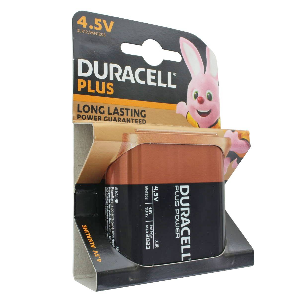 DURACELL Plus 4.5 volts MN1203 3LR12 batterie plate 10 pièces-0