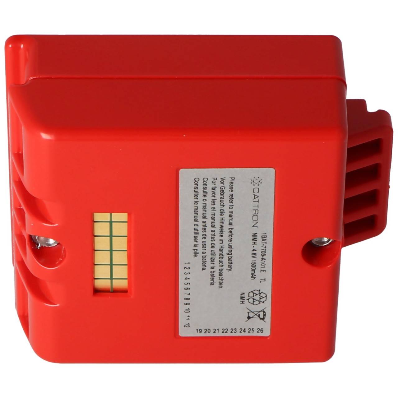Batterie NiMH d'origine pour télécommande radio Laird Cattron Theimeg, LRC BE 023-00122, 4.8V 1500mAh-3