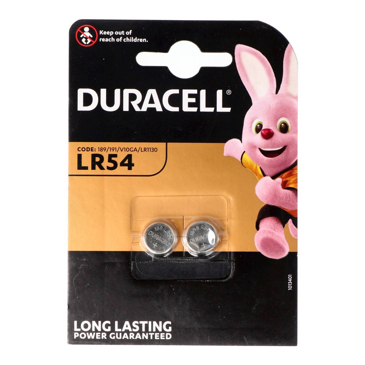 Pile bouton duracell LR54, AG10, LR54, LR1130, 189, RW89, double blister-0