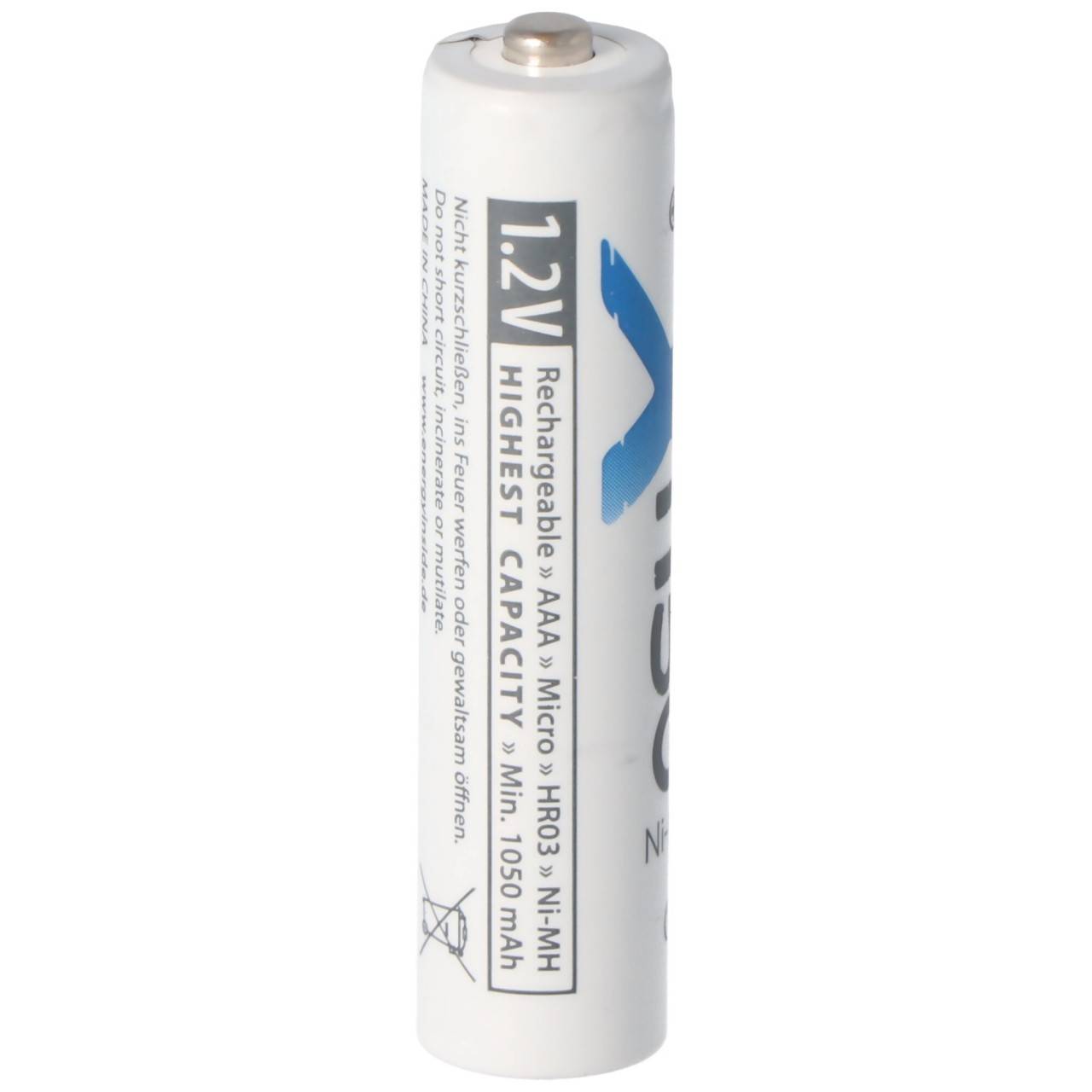 XC 1150mAh Micro AAA rechargeable Ni-MH 1,2 volt 4 pack incl-1