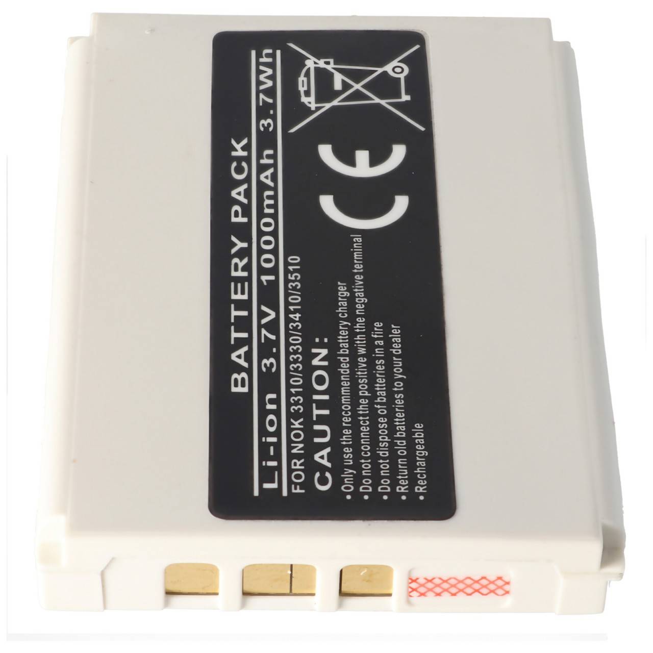 Batterie pour Nokia 3310, 3330, 3410, 3510, Li-ion, 3.7V, 1000mAh, 3.7Wh-0