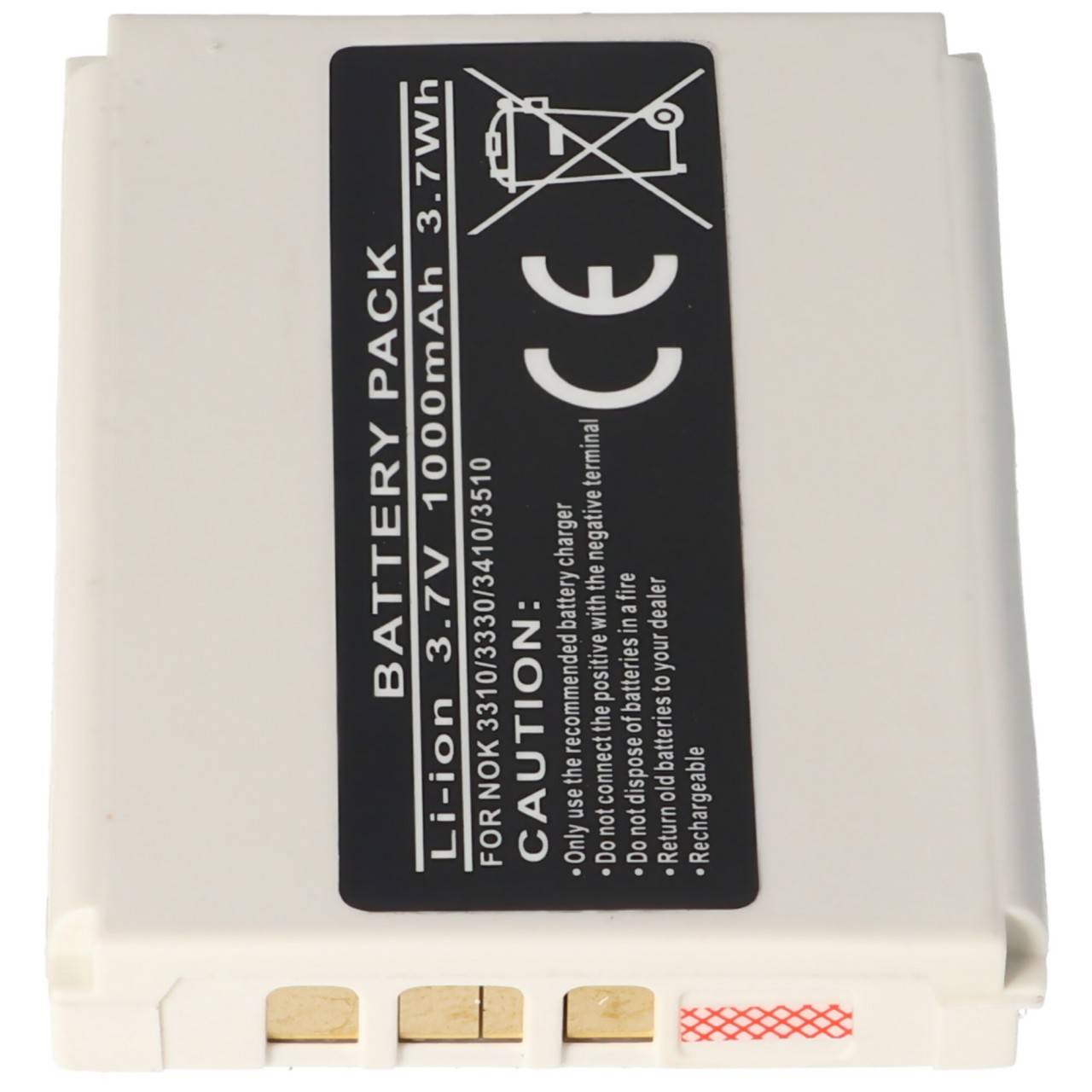 Batterie pour Nokia 3310, 3330, 3410, 3510, Li-ion, 3.7V, 1000mAh, 3.7Wh-2