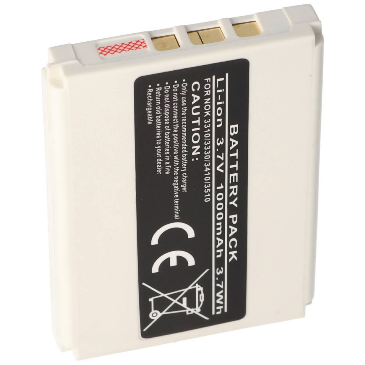 Batterie pour Nokia 3310, 3330, 3410, 3510, Li-ion, 3.7V, 1000mAh, 3.7Wh-4