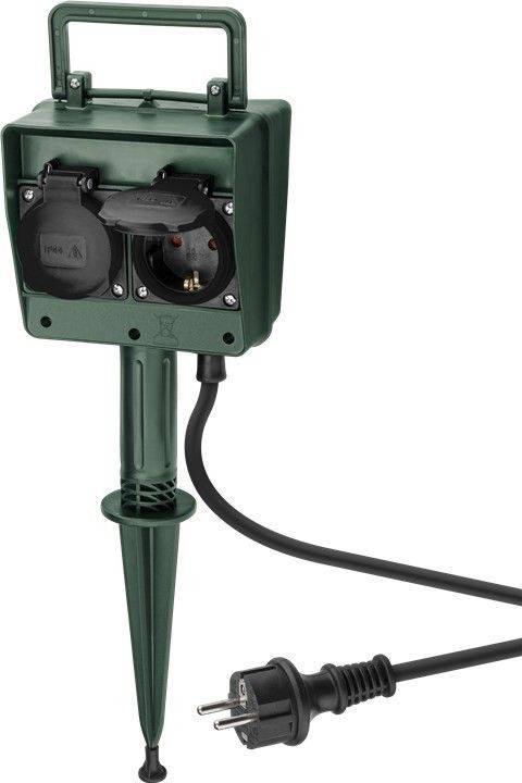 Prise de jardin Goobay, quadruple - particulièrement adaptée à une utilisation en extérieur - étanche aux projections...-1