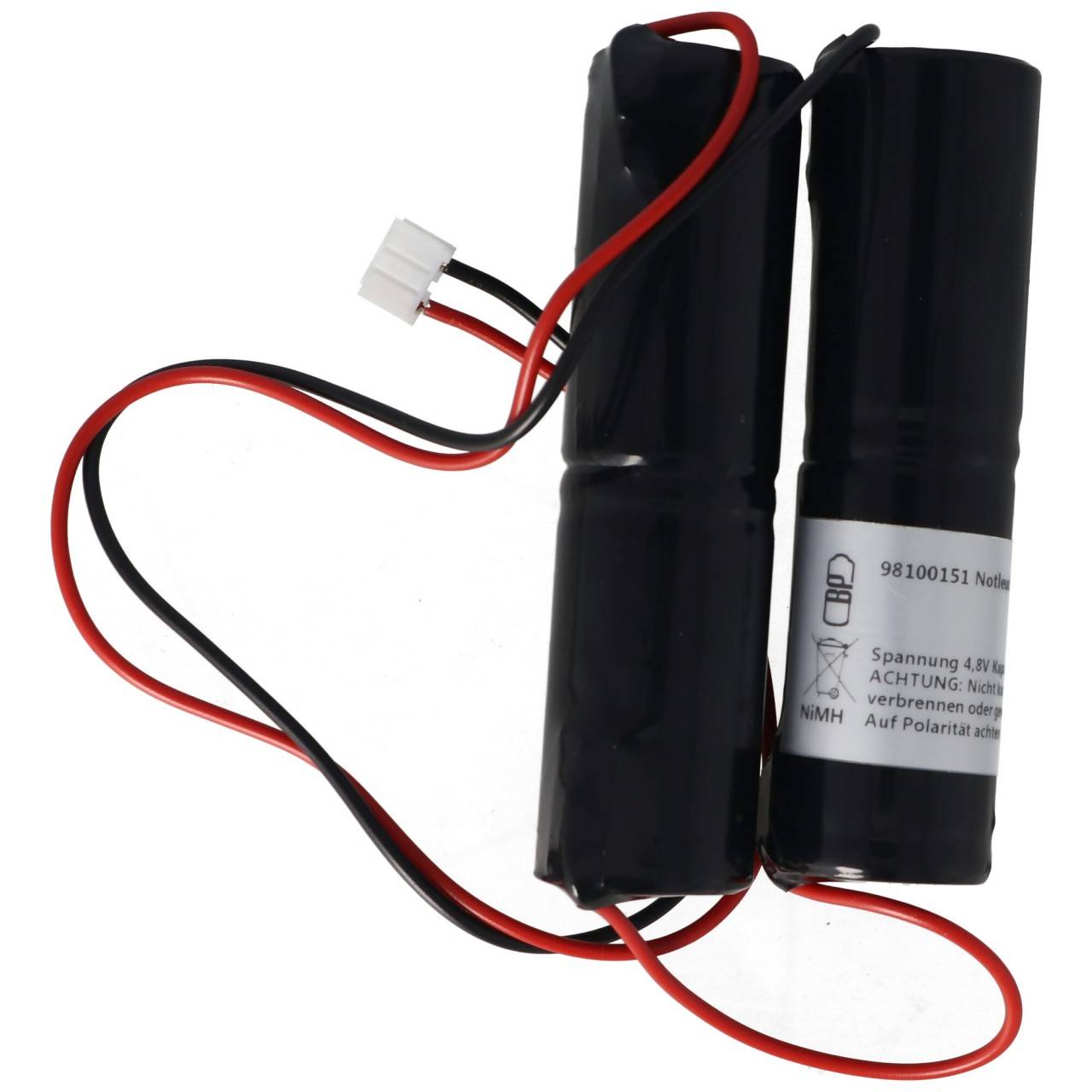 Batterie lumière de secours NiMH 4,8V 3000mAh 2x L1x2 Sub-C avec fiche de câble-1