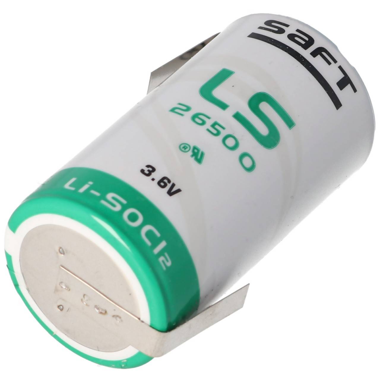 SAFT LS26500 Batterie au lithium Li-SOCI2, Taille C avec cosse à souder en forme de Z-1