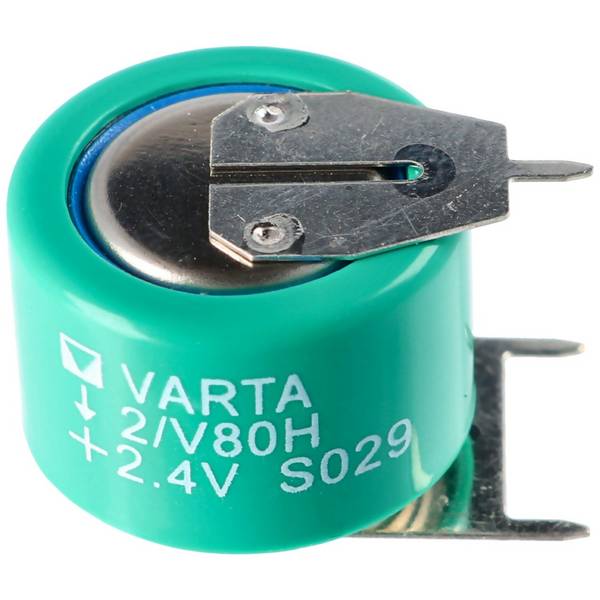 Pile bouton rechargeable NiMH Varta 2 / V80H NiMH
