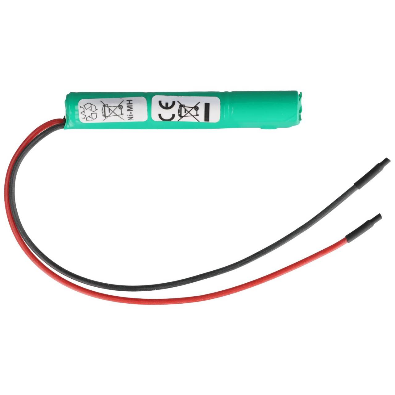 Batterie d'éclairage de secours NiMH 3.6V 500mAh L1x3 Lady N avec un câble de 200mm sur un côté, batterie 3.6V remplacée-0