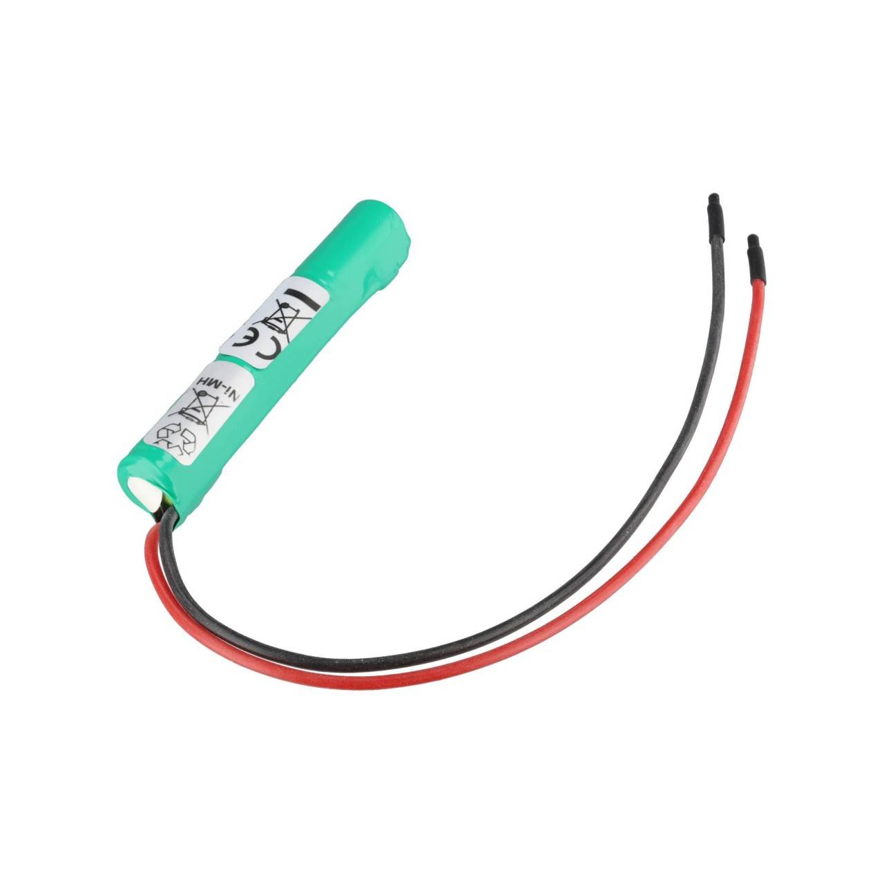 Batterie d'éclairage de secours NiMH 3.6V 500mAh L1x3 Lady N avec un câble de 200mm sur un côté, batterie 3.6V remplacée-1