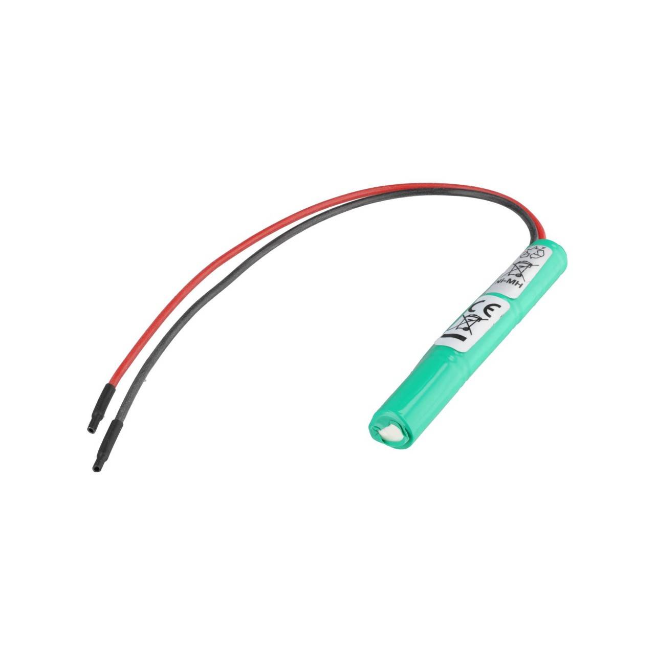 Batterie d'éclairage de secours NiMH 3.6V 500mAh L1x3 Lady N avec un câble de 200mm sur un côté, batterie 3.6V remplacée-2