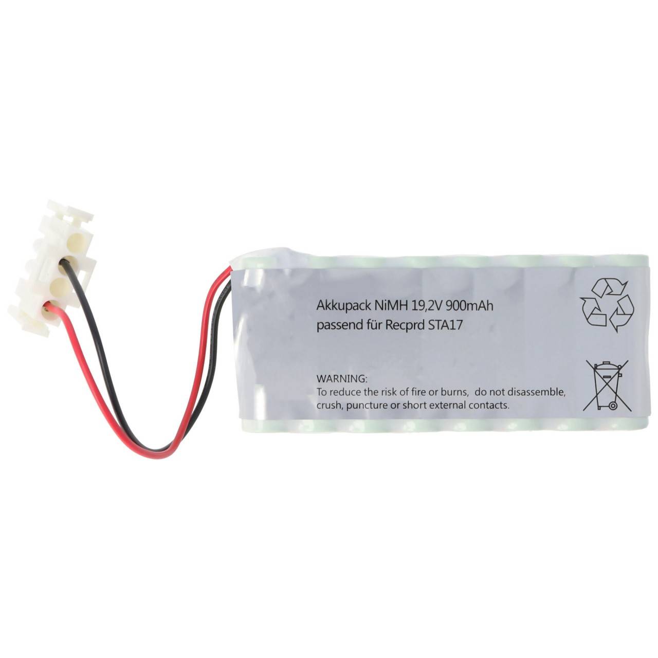 Batterie pour contrôle de porte Batterie NiCD 19,2 Volt 900mAh avec prise-3