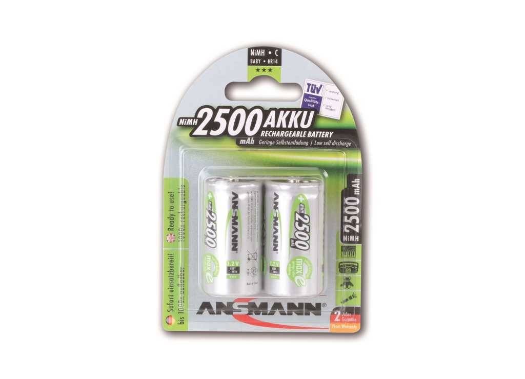 Batterie Ansmann NiMH bébé 2500mAh, blister de 2-0