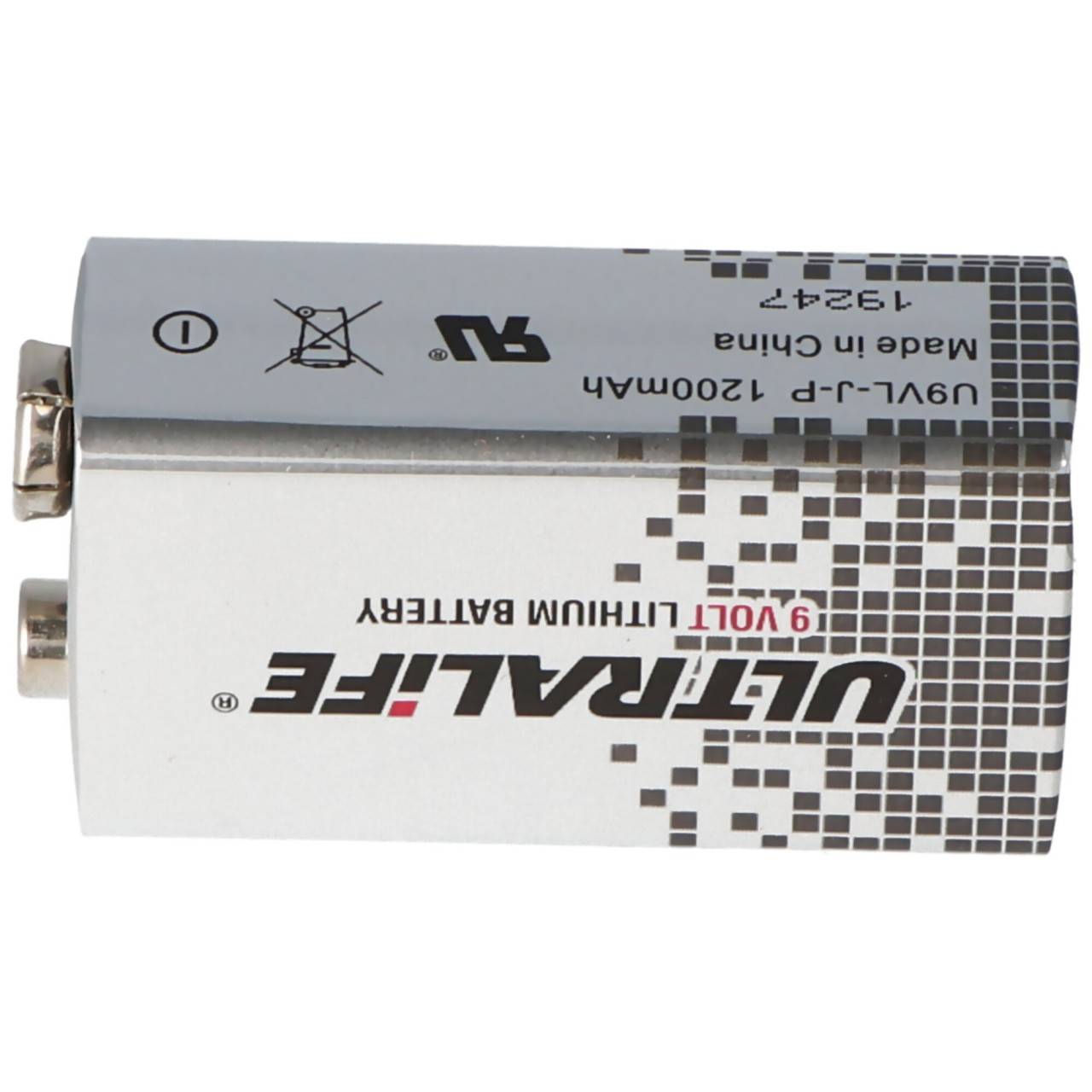 Batterie au lithium Ultralife de 9 V, bloc E, U9VL, U9VL-J, U9VL-JP-1