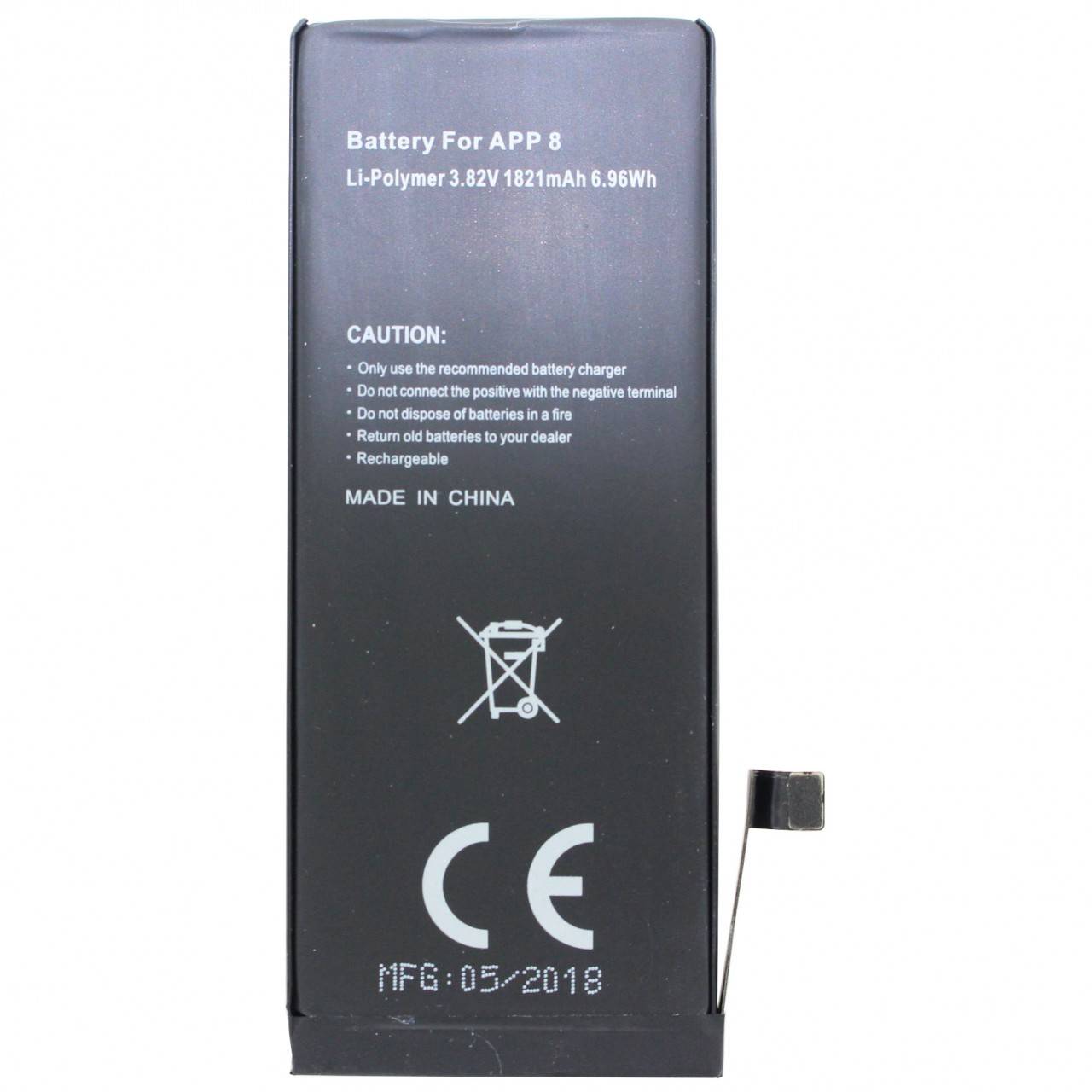 Batterie pour Apple iPhone 8, 616-00361 Batterie 3.8 Volt 1800mAh-2