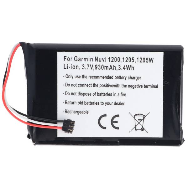 Batterie AccuCell adaptable sur Garmin Nuvi 1200, 361-00035-01