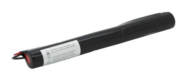 Batterie pour éclairage de secours 6 volts tension 1800mAh batterie NiCD diamètre 23mm longueur 215mm