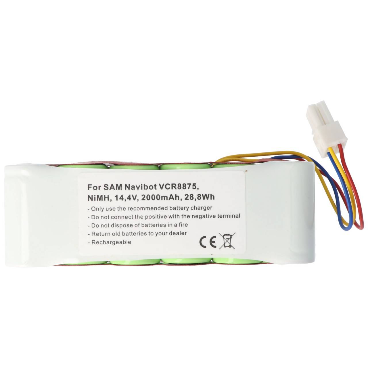 Batterie de remplacement DJ96-00136B pour Samsung VCR8875 - 2000mAh-1