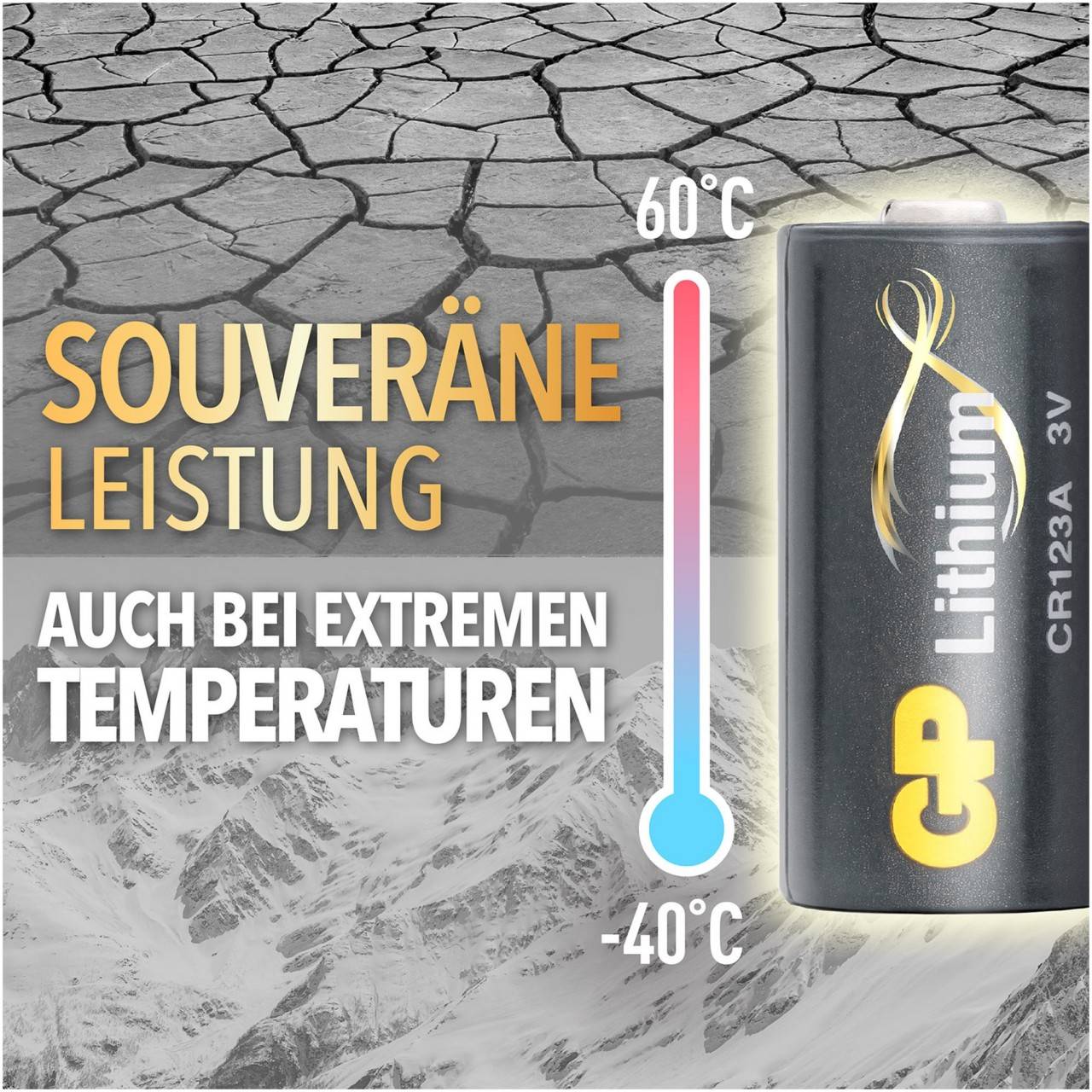 Pile CR123A GP lithium 4 pièces-3