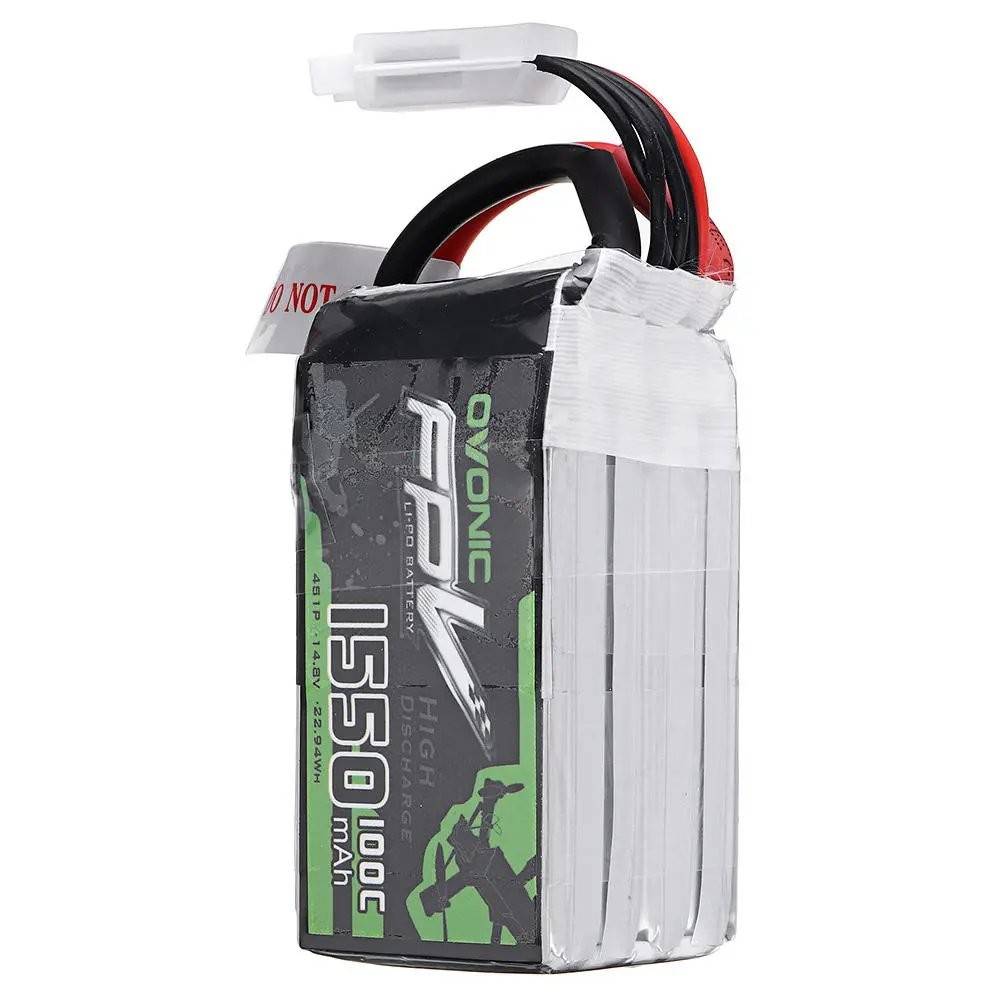 Batterie Li-polymère - 1550mAh (14.8V) 100C 4S XT60 prise pour modélisme, drones, multicoptères, quadricoptère tel...-4