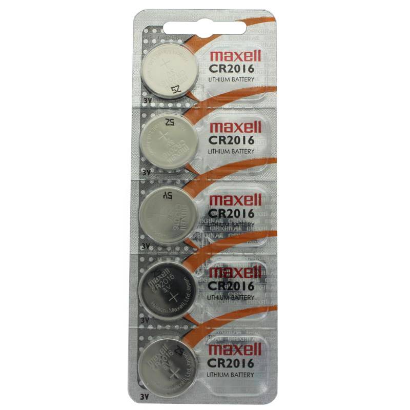 Pile bouton au lithium CR2016 IEC CR2016 dans un paquet de 5-0