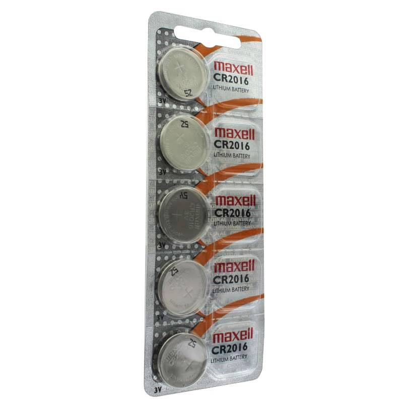 Pile bouton au lithium CR2016 IEC CR2016 dans un paquet de 5-1