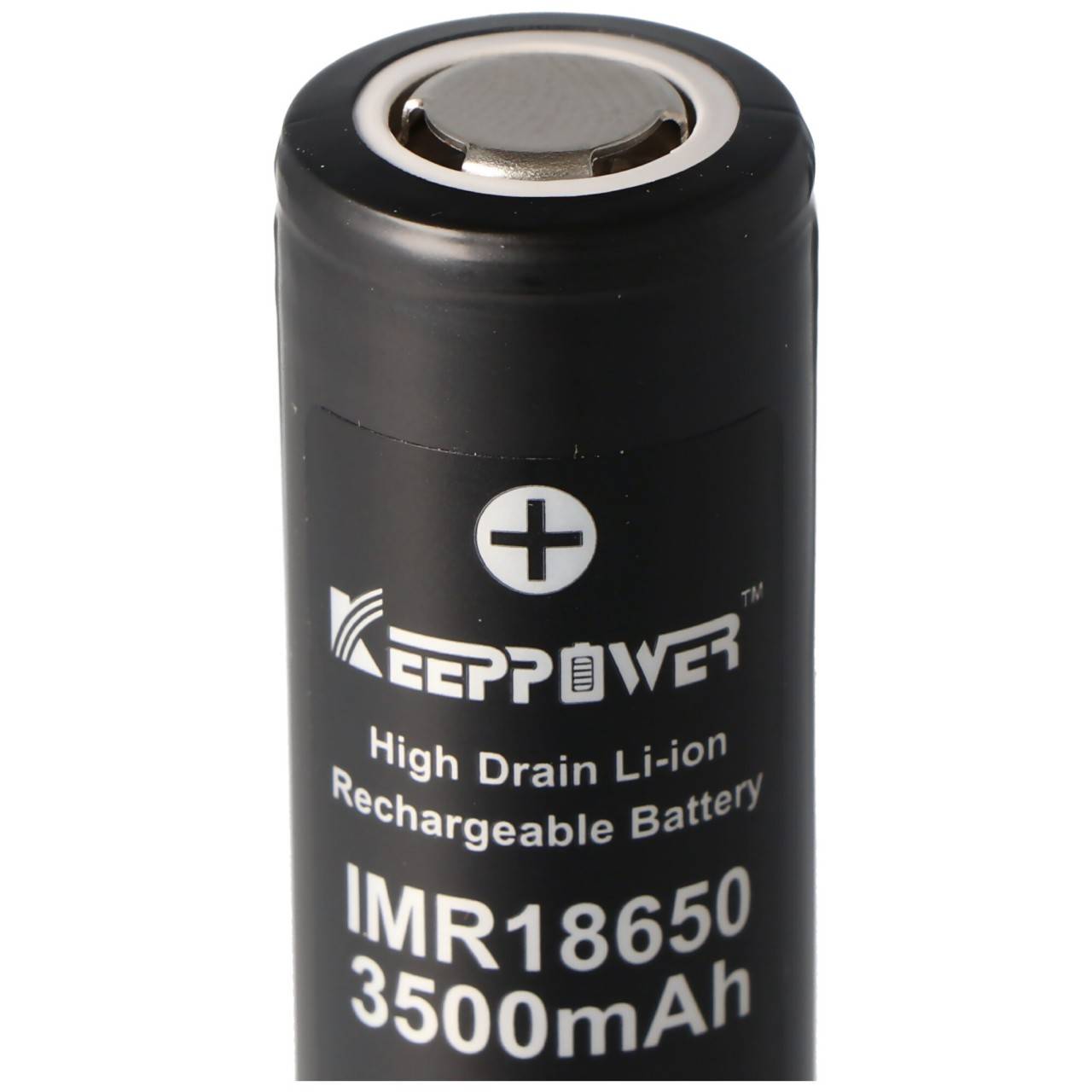 Keeppower IMR18650 - 3500mAh, 3,6V - 3,7V Batterie Li-Ion (Capot Plat)-1